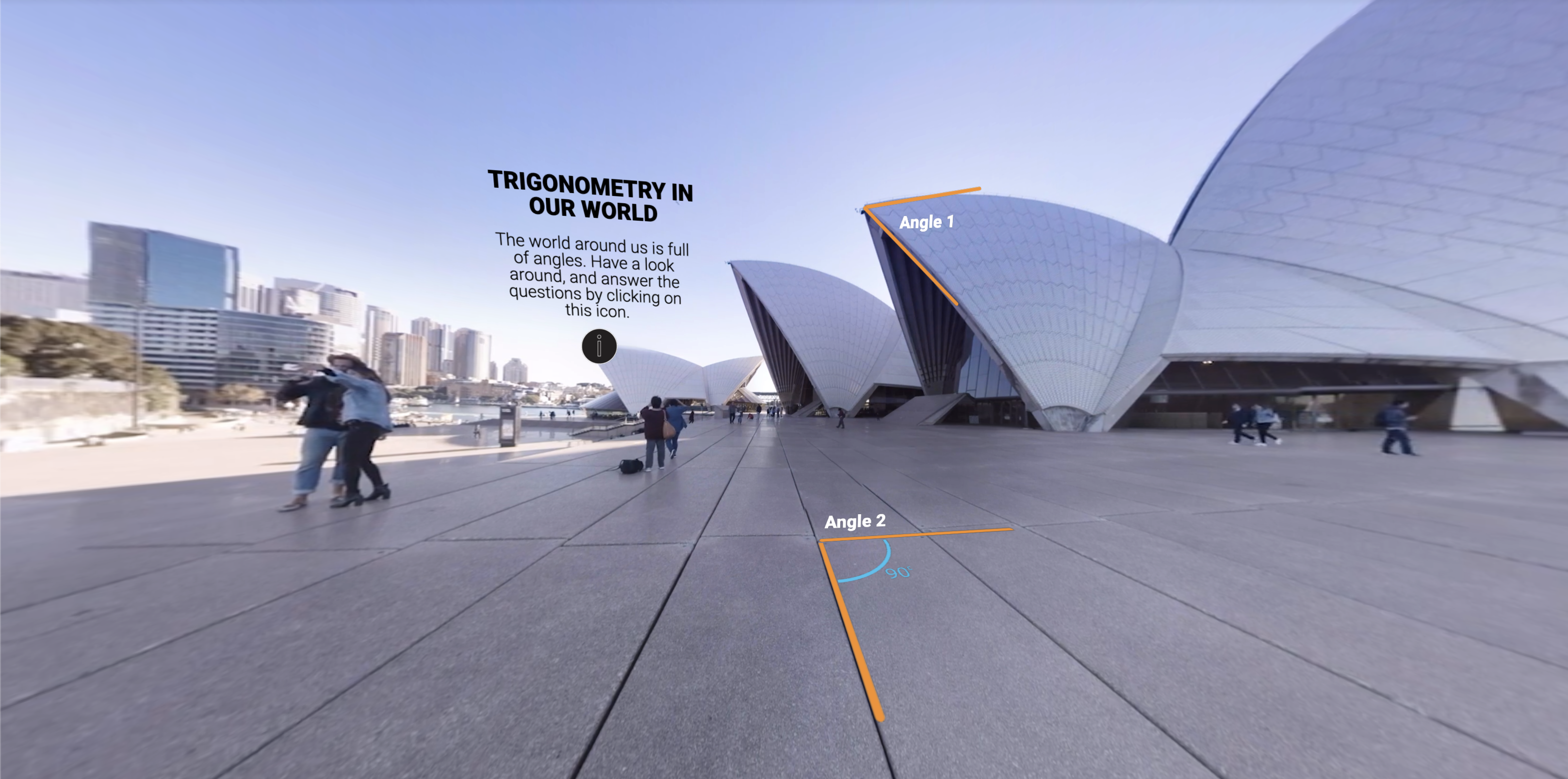 Trigonometry in immersive reality.